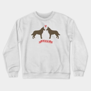 Belgian Malinois in Love Crewneck Sweatshirt